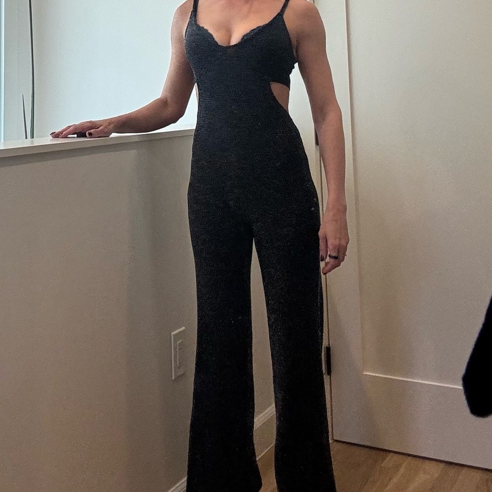 Forever 21 Sparkling Black jump suit